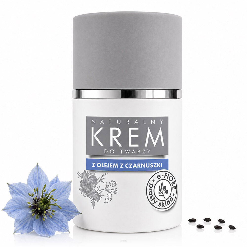 Naturalny krem beztłuszczowy, nawilżający, cera mieszana, tłusta, wypryski 50ml