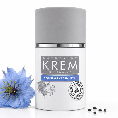 Naturalny krem do twarzy z CZARNUSZKĄ cera mieszana, tłusta, wypryski 50ml