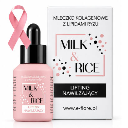 Mleczko kolagenowe MILK & RICE lipidowe, nawilżające, okluzyjne, plump skin 30ml