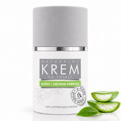 Krem do twarzy relaksujący, wyciszający ALOE CALM z ekstraktem z herbaty 50ml
