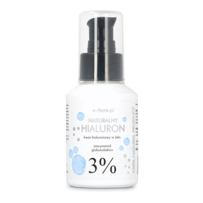 PRZEDSPRZEDAŻ Potrójny Kwas HIALURONOWY 3% niacynamid, glukonolakton 3% 50ml