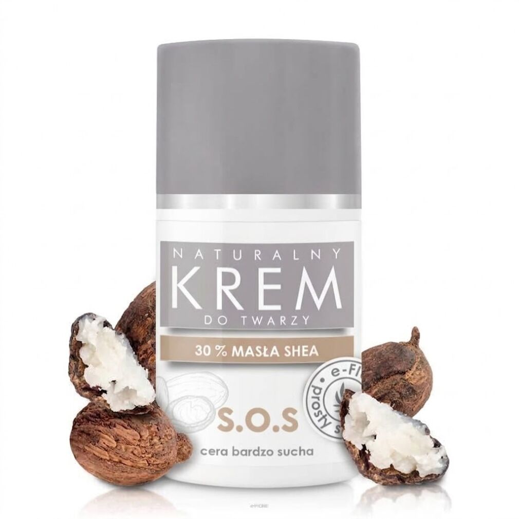 Krem do twarzy SOS cera bardzo sucha i wrażliwa z MASŁEM SHEA wit. A i E 50ml