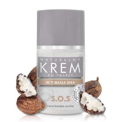Krem do twarzy SOS cera bardzo sucha i wrażliwa z MASŁEM SHEA wit. A i E 50ml